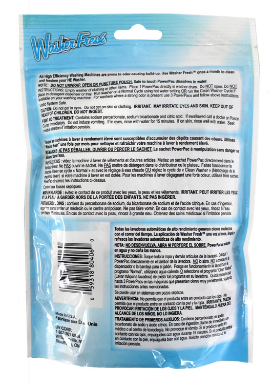 80406 - Genuine OEM WasherFresh HE Washer Cleaner, 6 Tablets